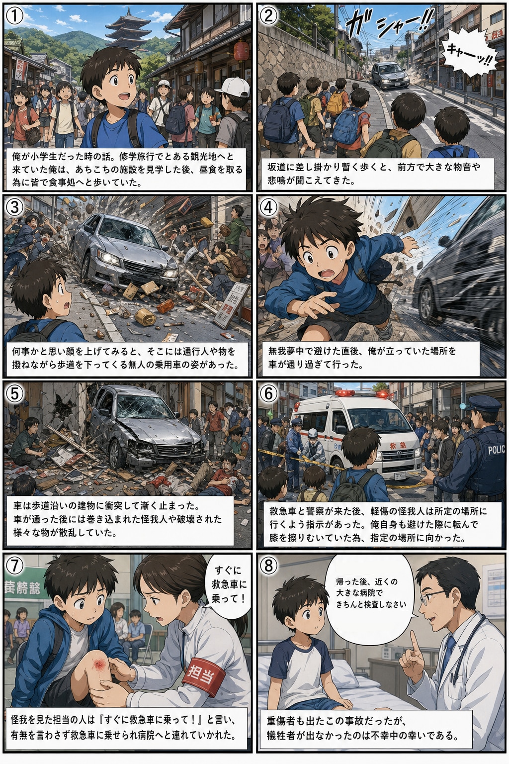 本当にあった修学旅行での事故の話