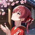 桜舞う日の微笑み 2枚目