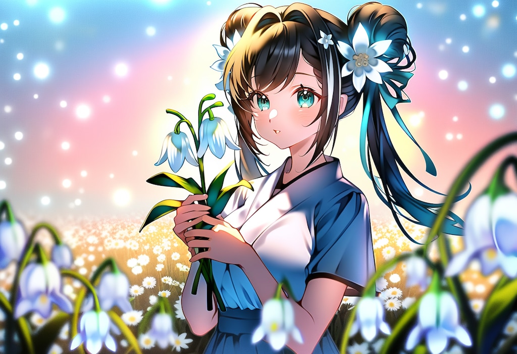 この場所でうちの子たちと見た花は