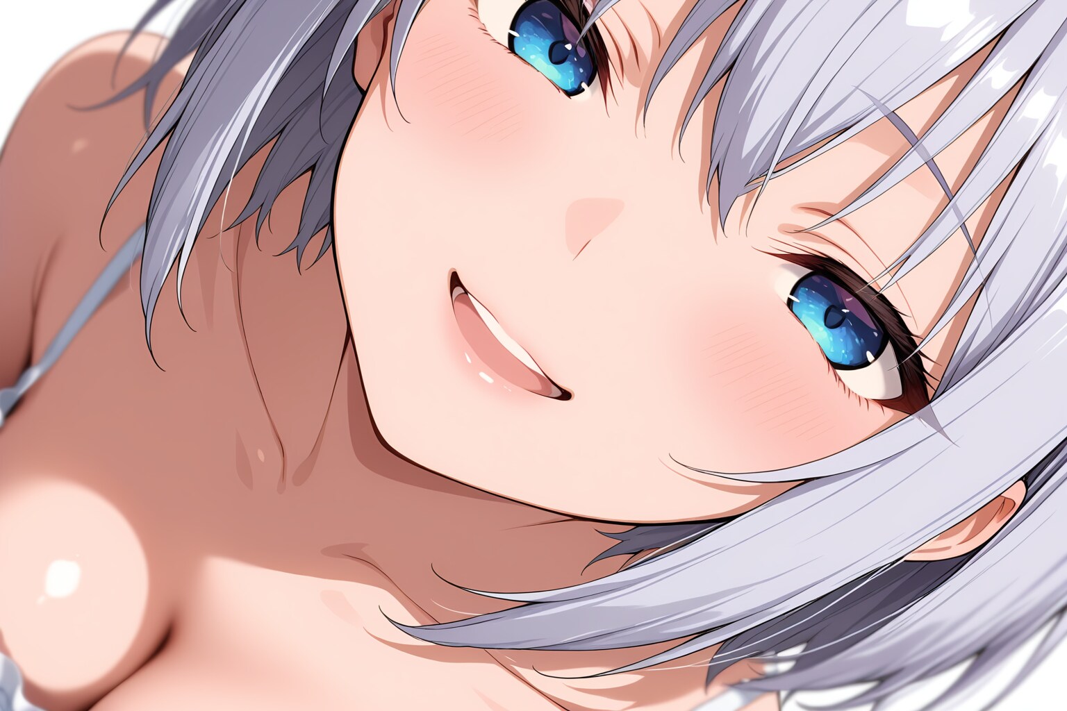 元気な銀髪ちゃん78『顔の極端なアップ』