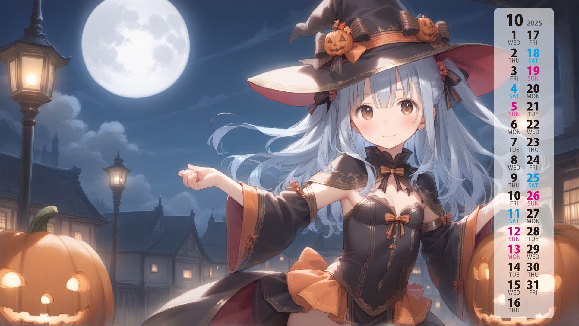 10月のカレンダー