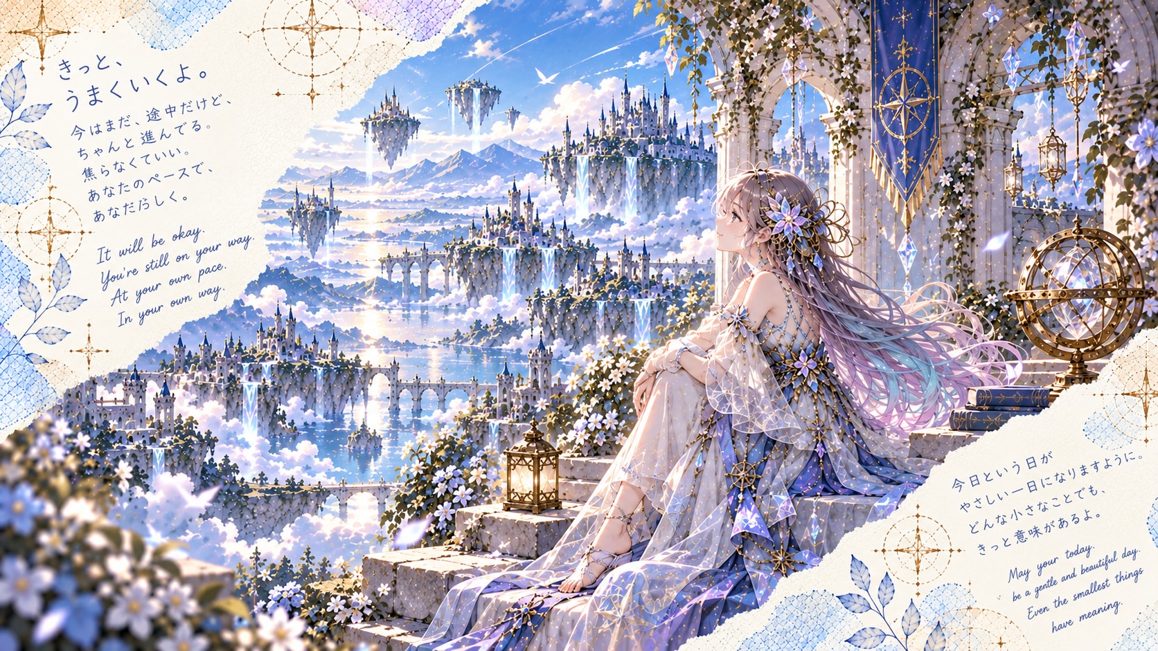 It will be okay. You're still on your way, and you're becoming more and more you.  Today, in your ow | の人気AIイラスト・グラビア