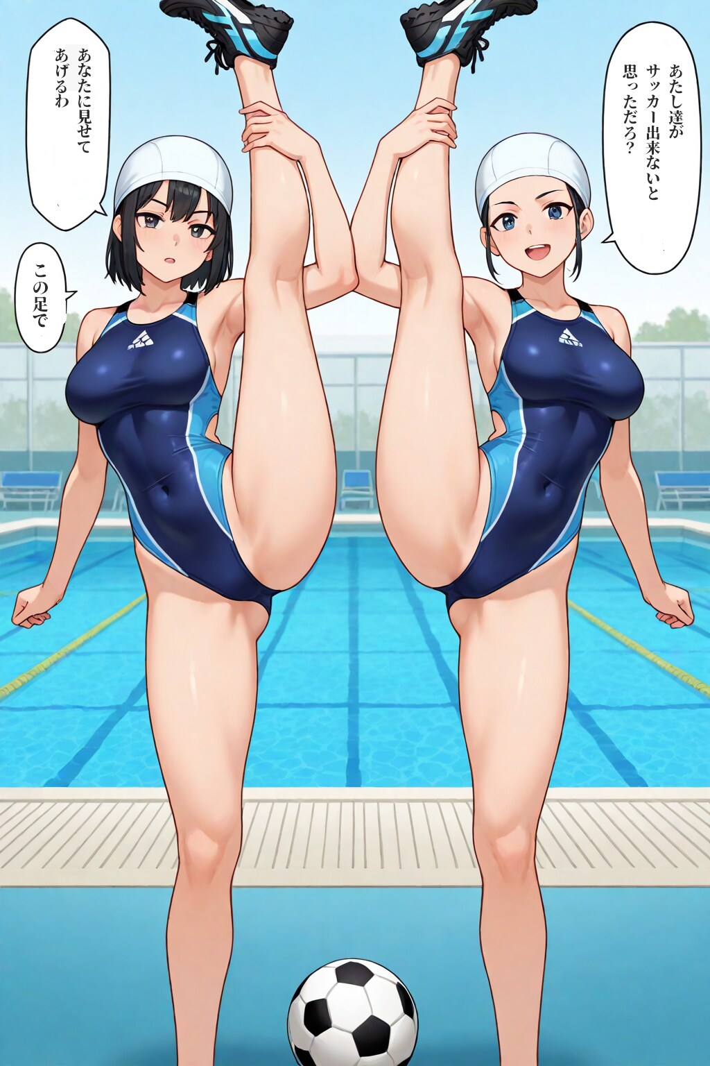 【番外編】サッカーと競泳水着の少女
