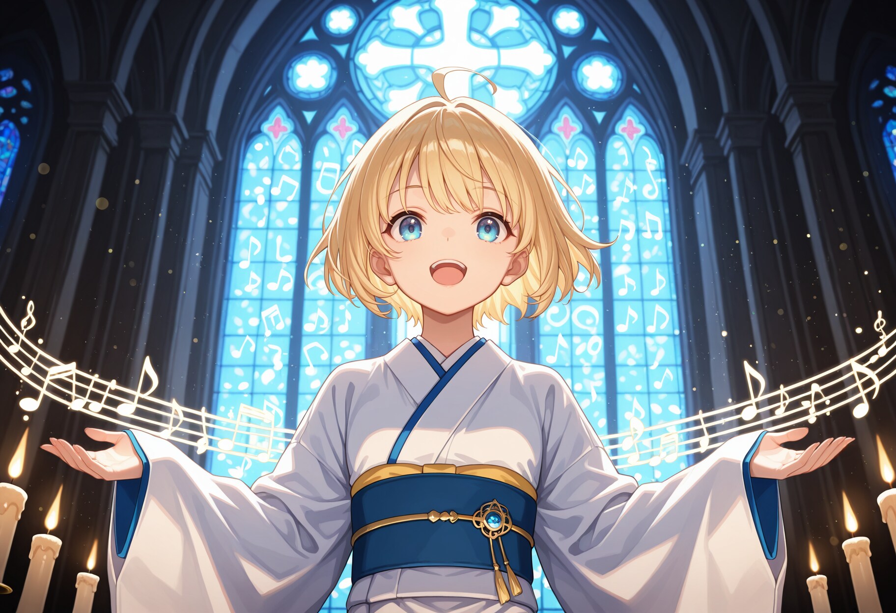 歌とステンドグラスとシスターさん