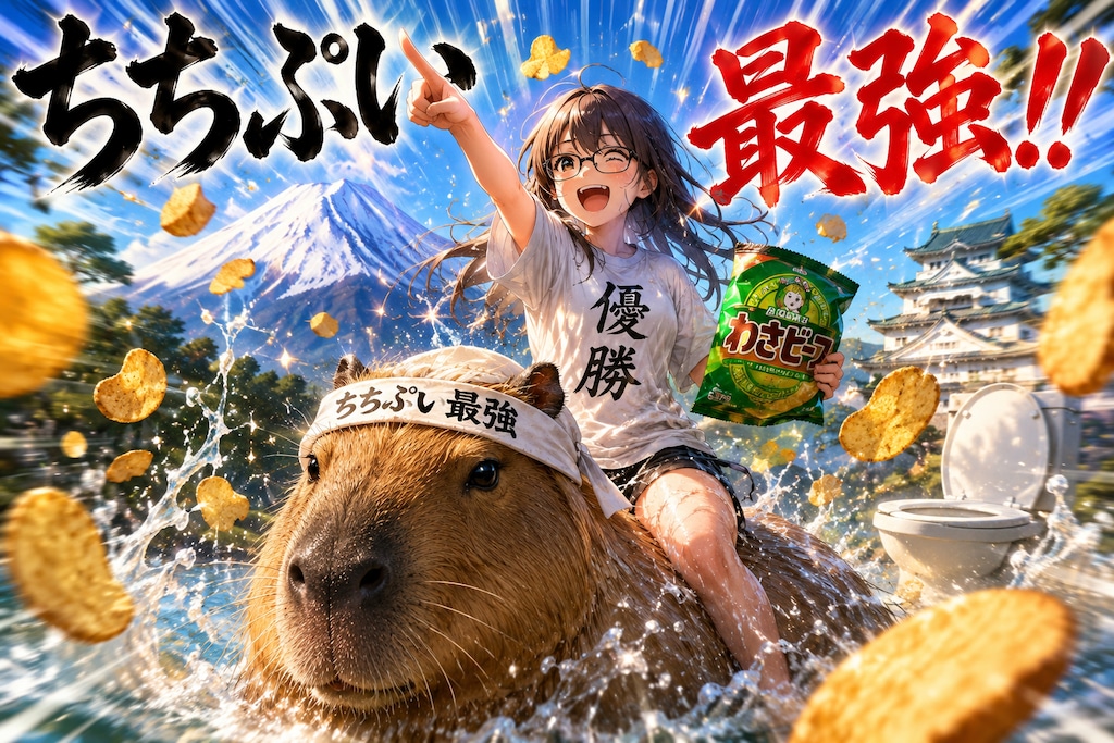 ChatGPTに「ちちぷいで一番ウケる画像作って」って頼んだ結果。