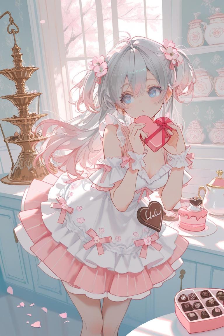 <鈴木ちゃん>恋色チョコブロッサム | の人気AIイラスト・グラビア