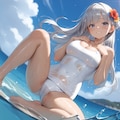 銀髪彼女と泳ぎ三昧♬ 9枚目