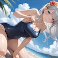銀髪彼女と泳ぎ三昧♬ 8枚目