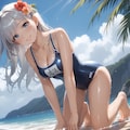銀髪彼女と泳ぎ三昧♬ 7枚目