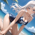 銀髪彼女と泳ぎ三昧♬ 6枚目