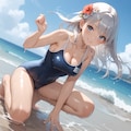 銀髪彼女と泳ぎ三昧♬ 5枚目