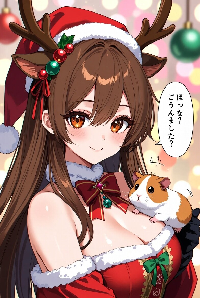 AI語をしゃべるサンタコス系女子