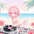 seedream5.0で南国リゾートDJ天使ちゃん260726 2枚目