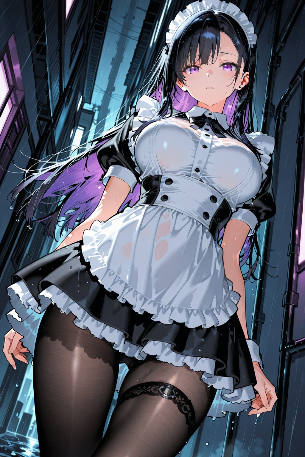 路地裏のメイド