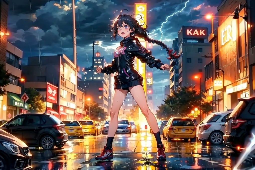 どこかで雷鳴ってる！！