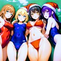 V4Bさんでクリスマス水着 3枚目