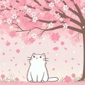 猫と桜 4枚目