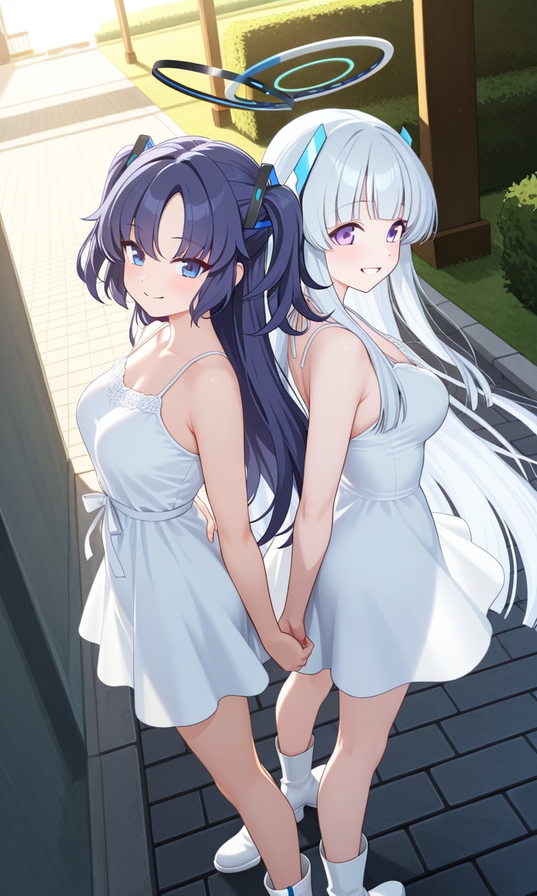 ユウカとノア　私服3 | の人気AIイラスト・グラビア