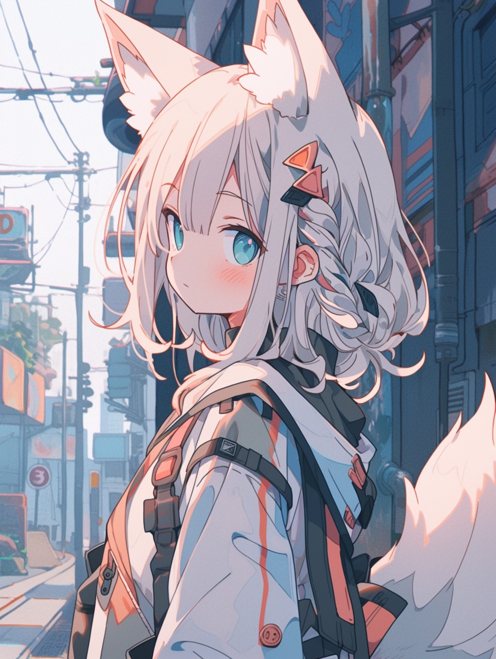 白狐少女のサイバーパンクな日常
