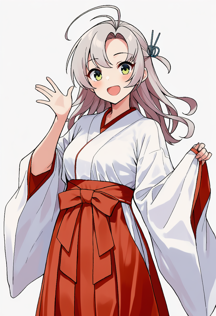 衣笠さん　巫女