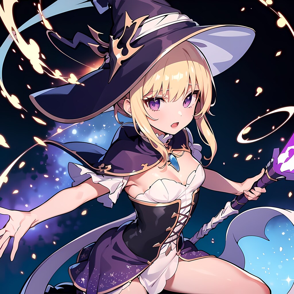 魔法使い詠唱中