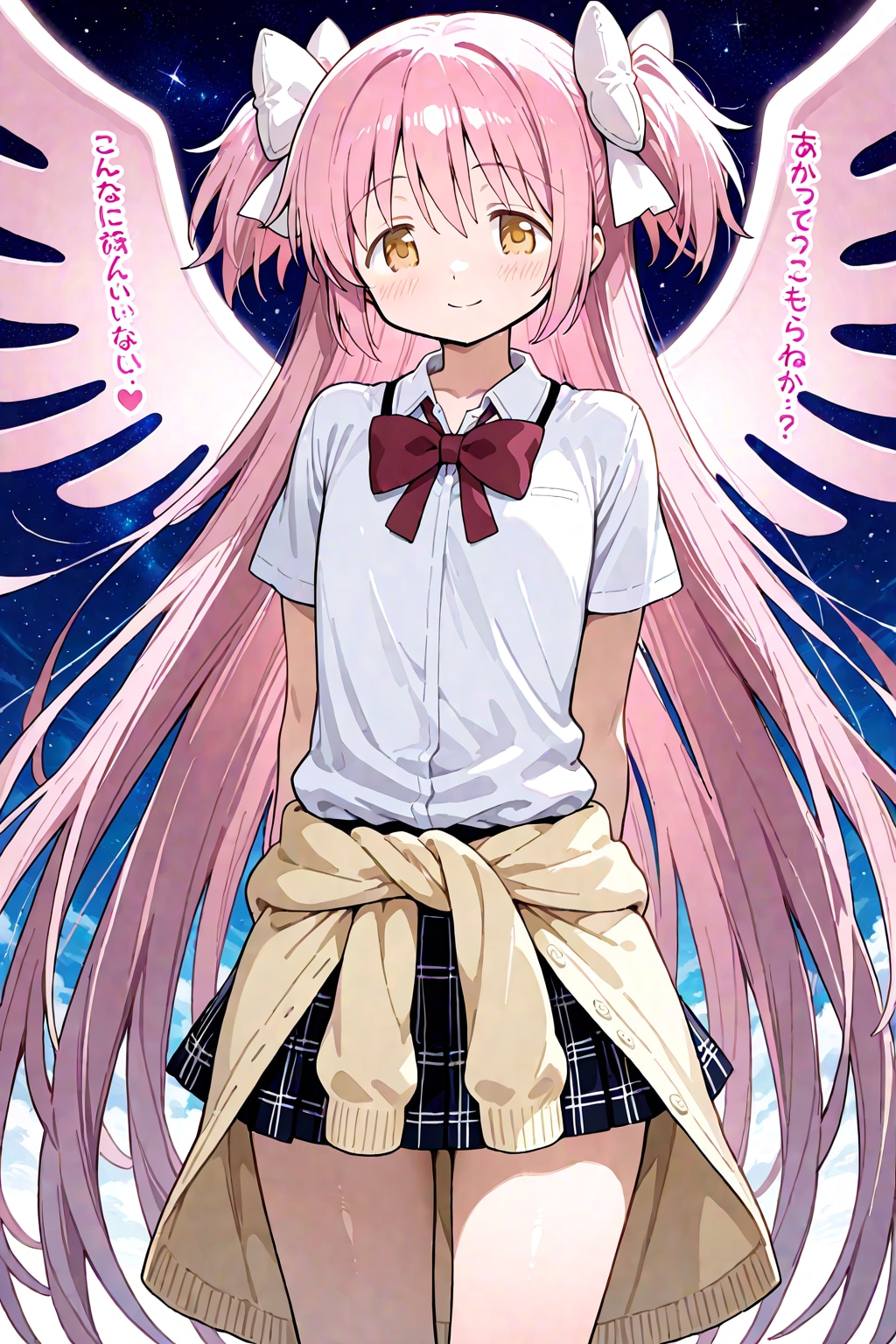 カーディガンを腰結び（腰に巻いた）した女神さま（アルティメットまどか）