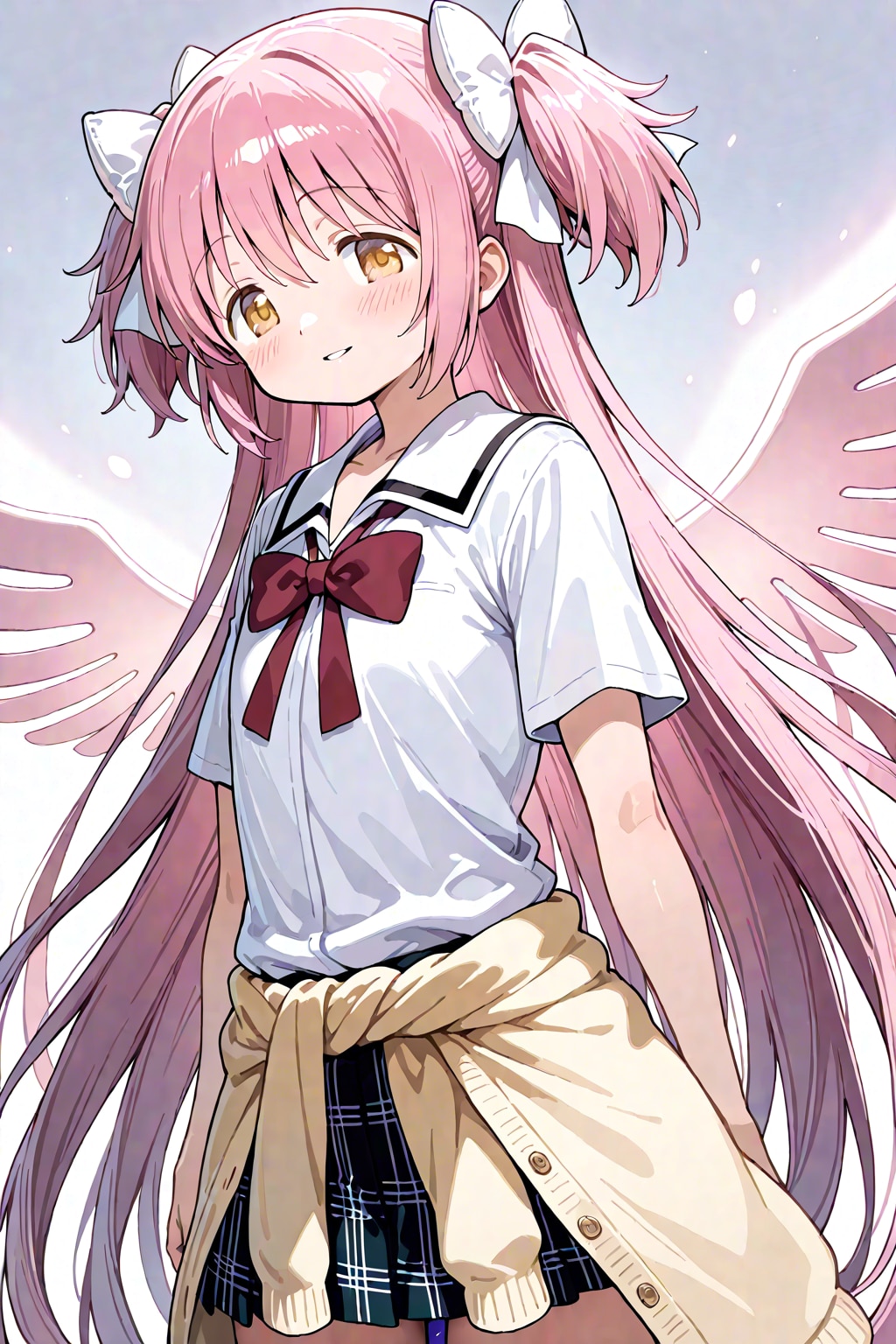 カーディガンを腰結び（腰に巻いた）した女神さま（アルティメットまどか）