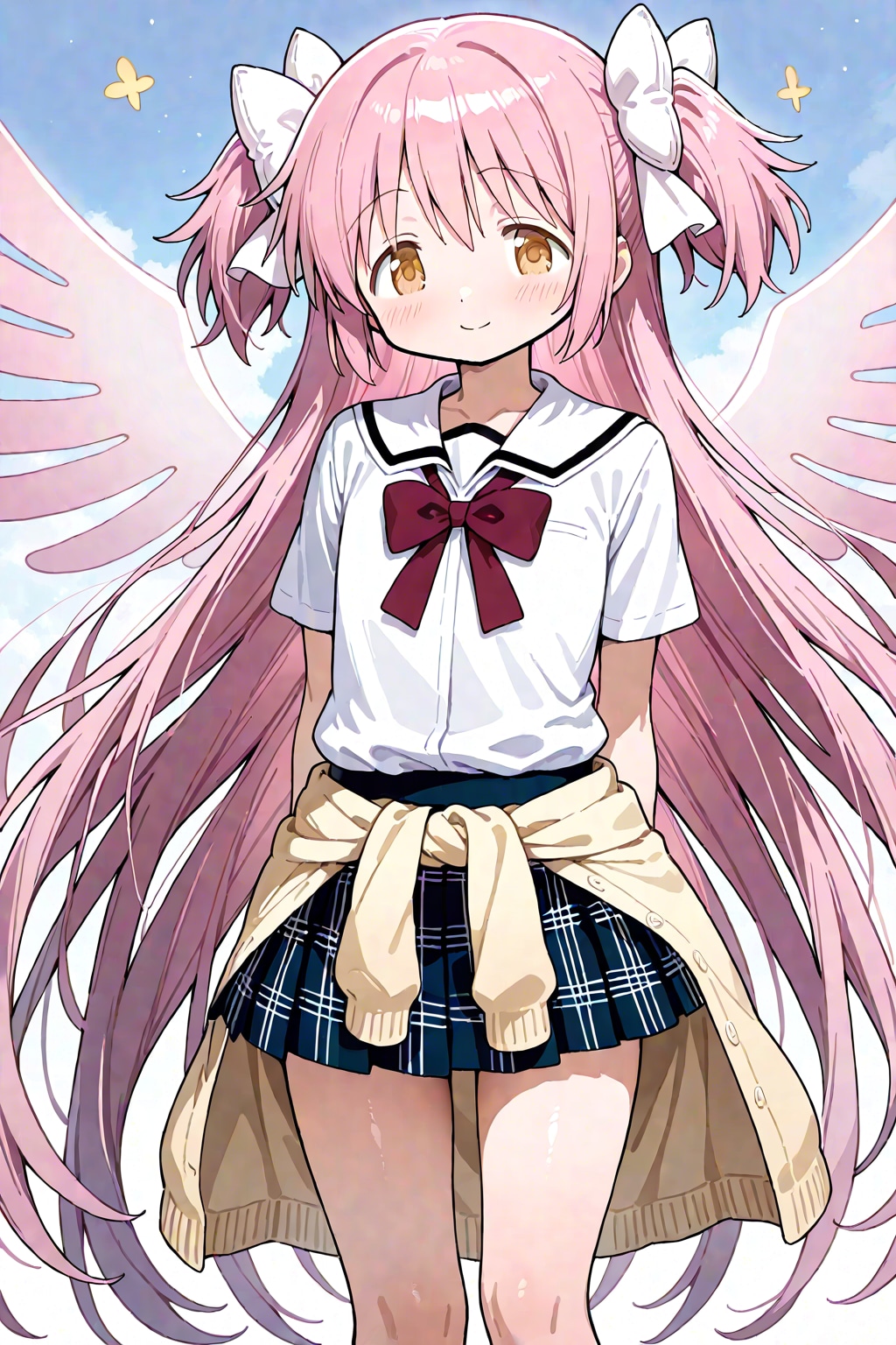 カーディガンを腰結び（腰に巻いた）した女神さま（アルティメットまどか）