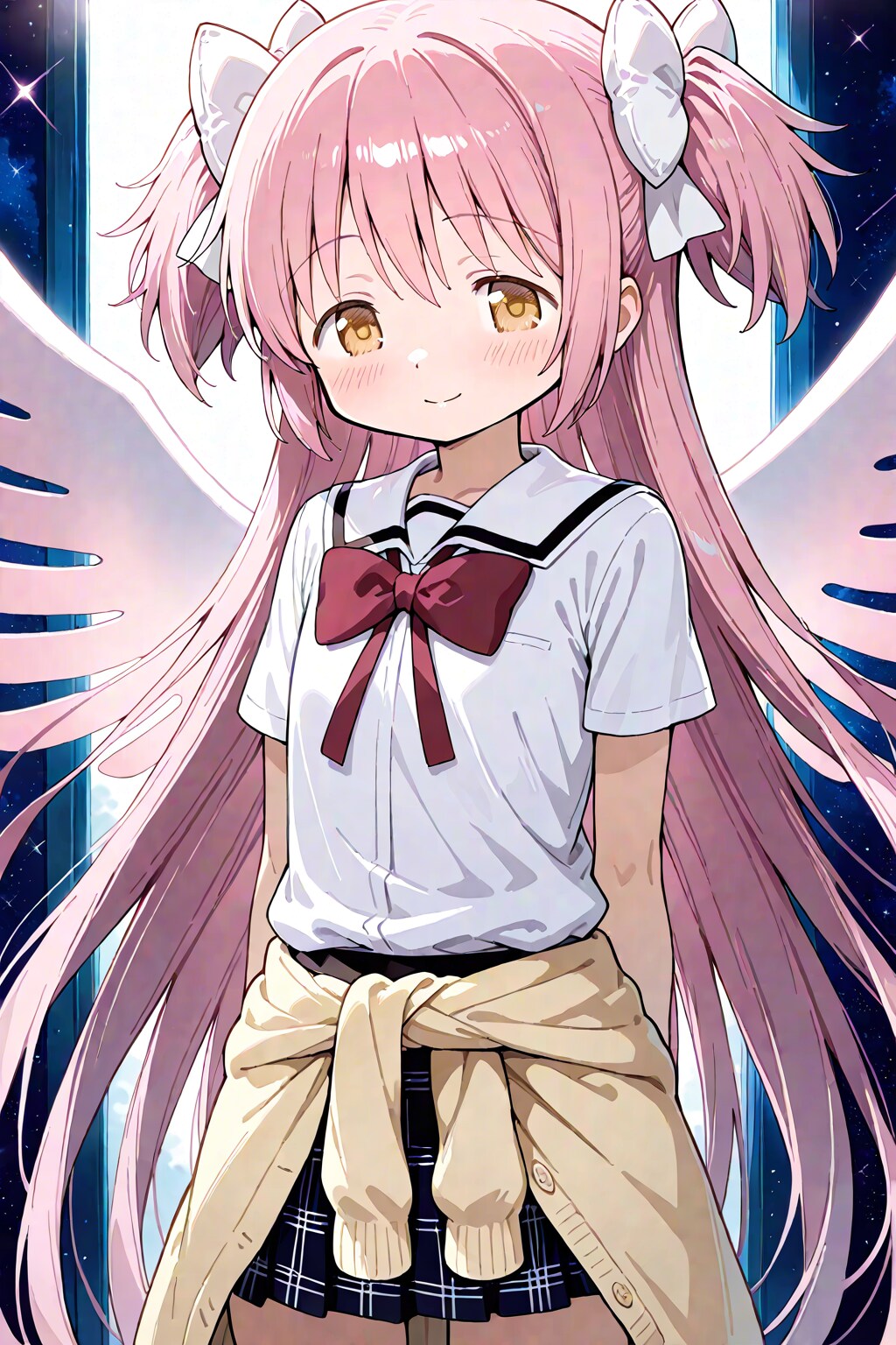 カーディガンを腰結び（腰に巻いた）した女神さま（アルティメットまどか）