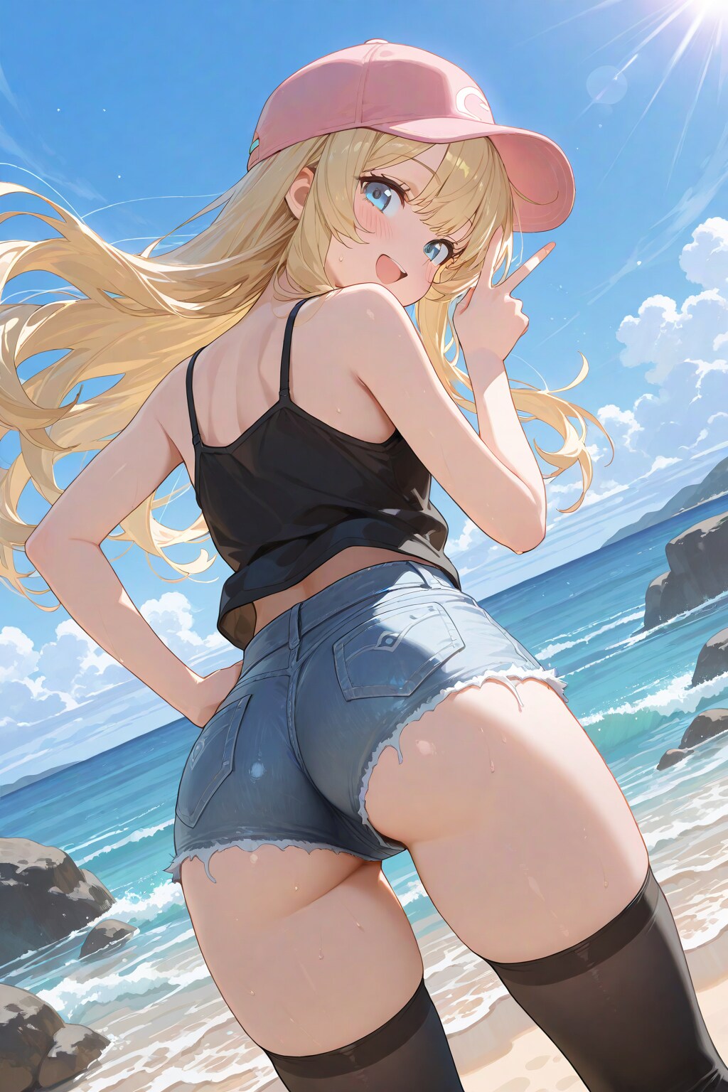 ルコアさんっぽい姫様と海
