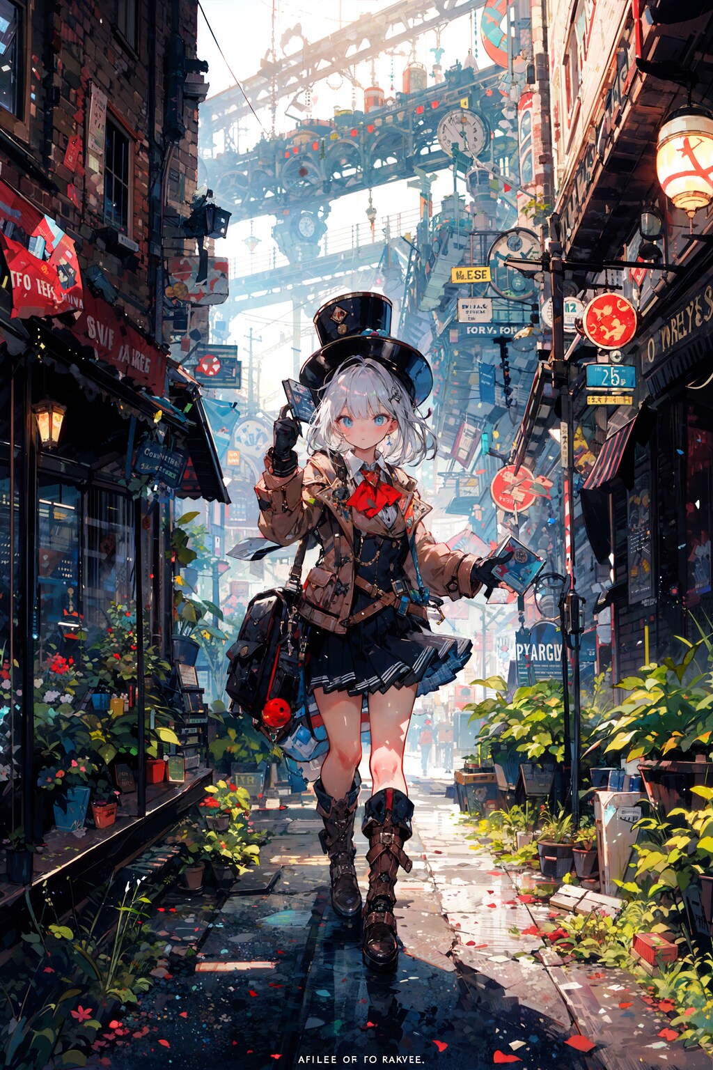 スチームパンクな配達員ちゃん