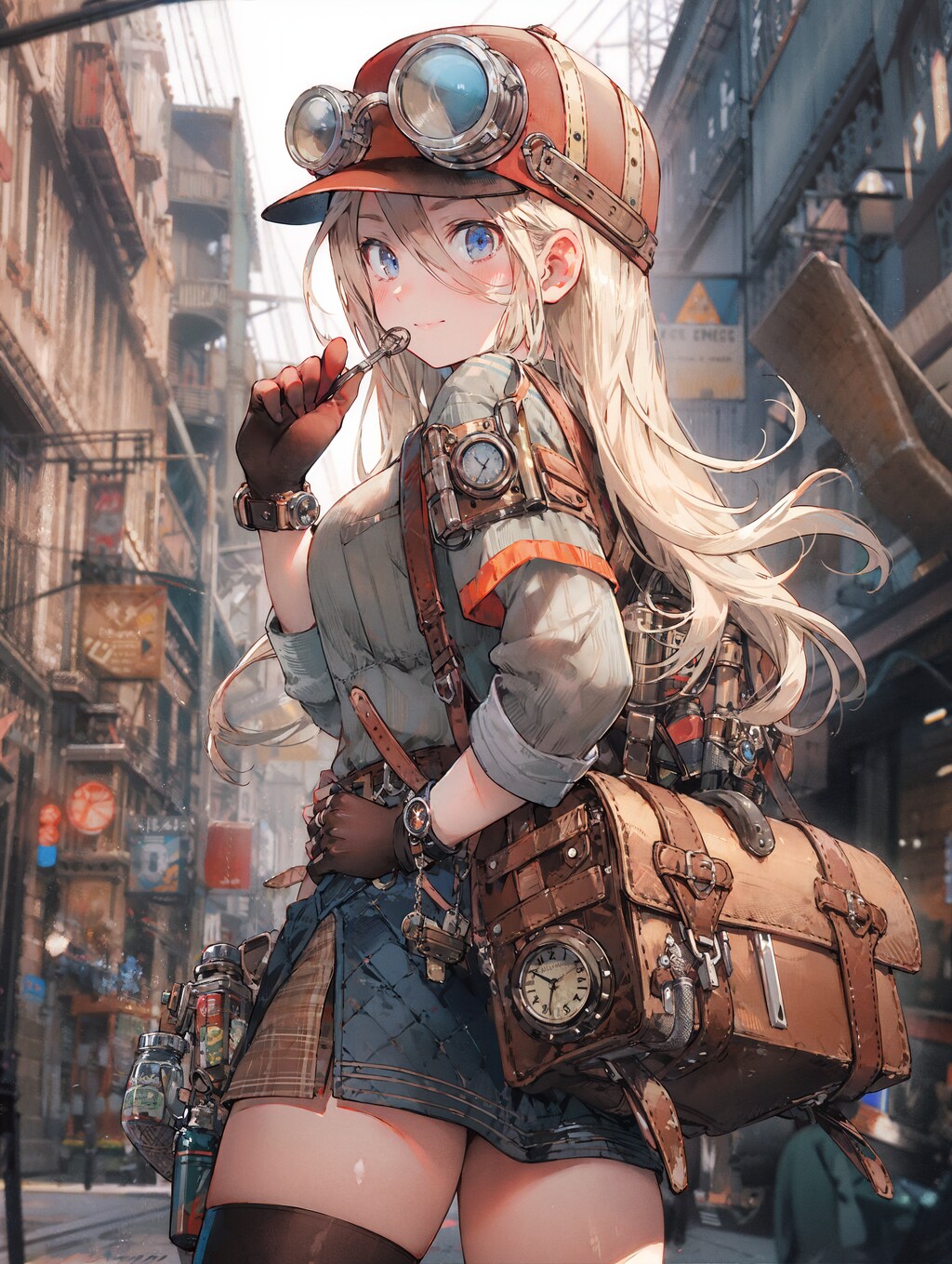 スチームパンクな配達員ちゃん