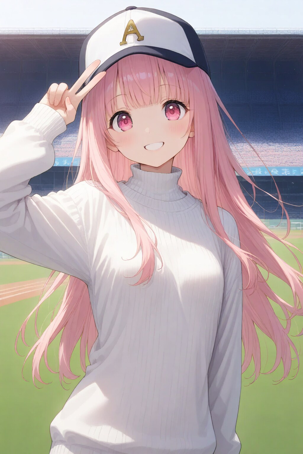 野球を見に来たOPALちゃん