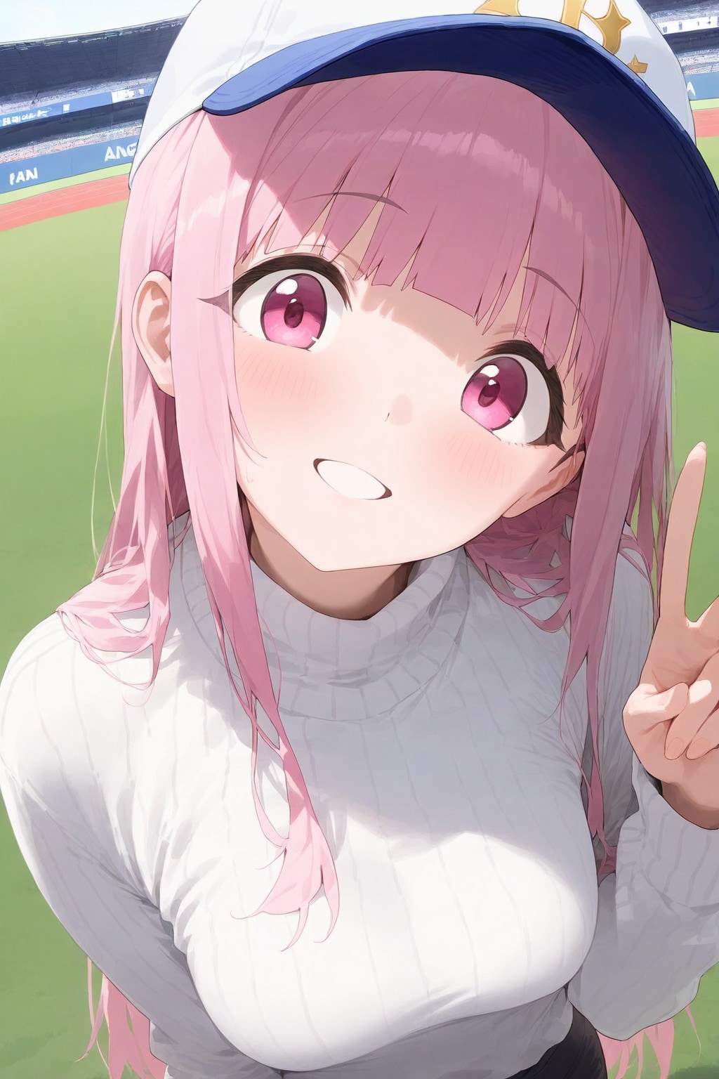 野球を見に来たOPALちゃん