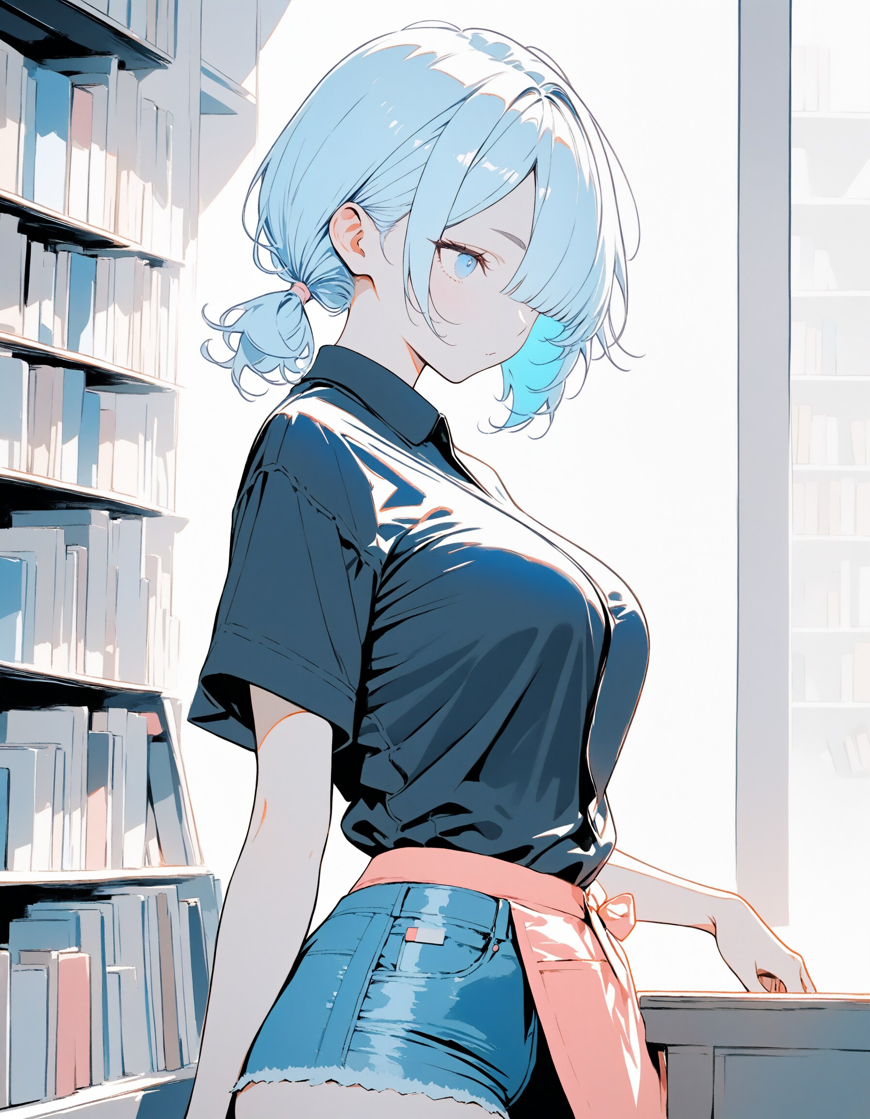 本屋バイト姉さんXL | の人気AIイラスト・グラビア