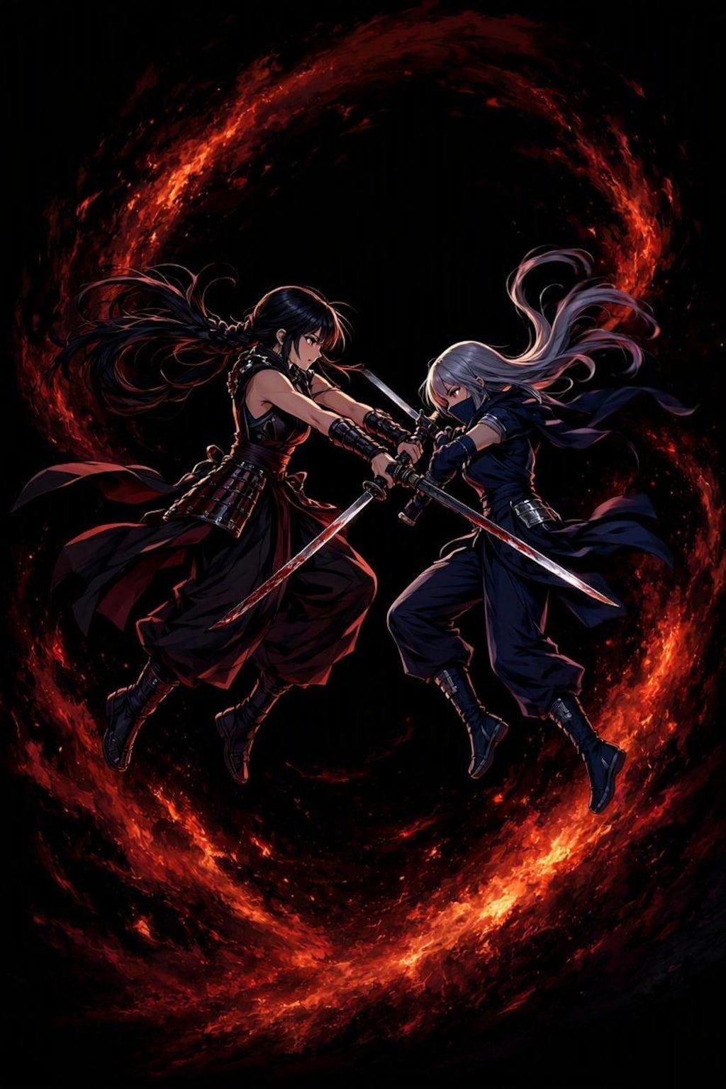 ２  サムライガールと忍者ガール