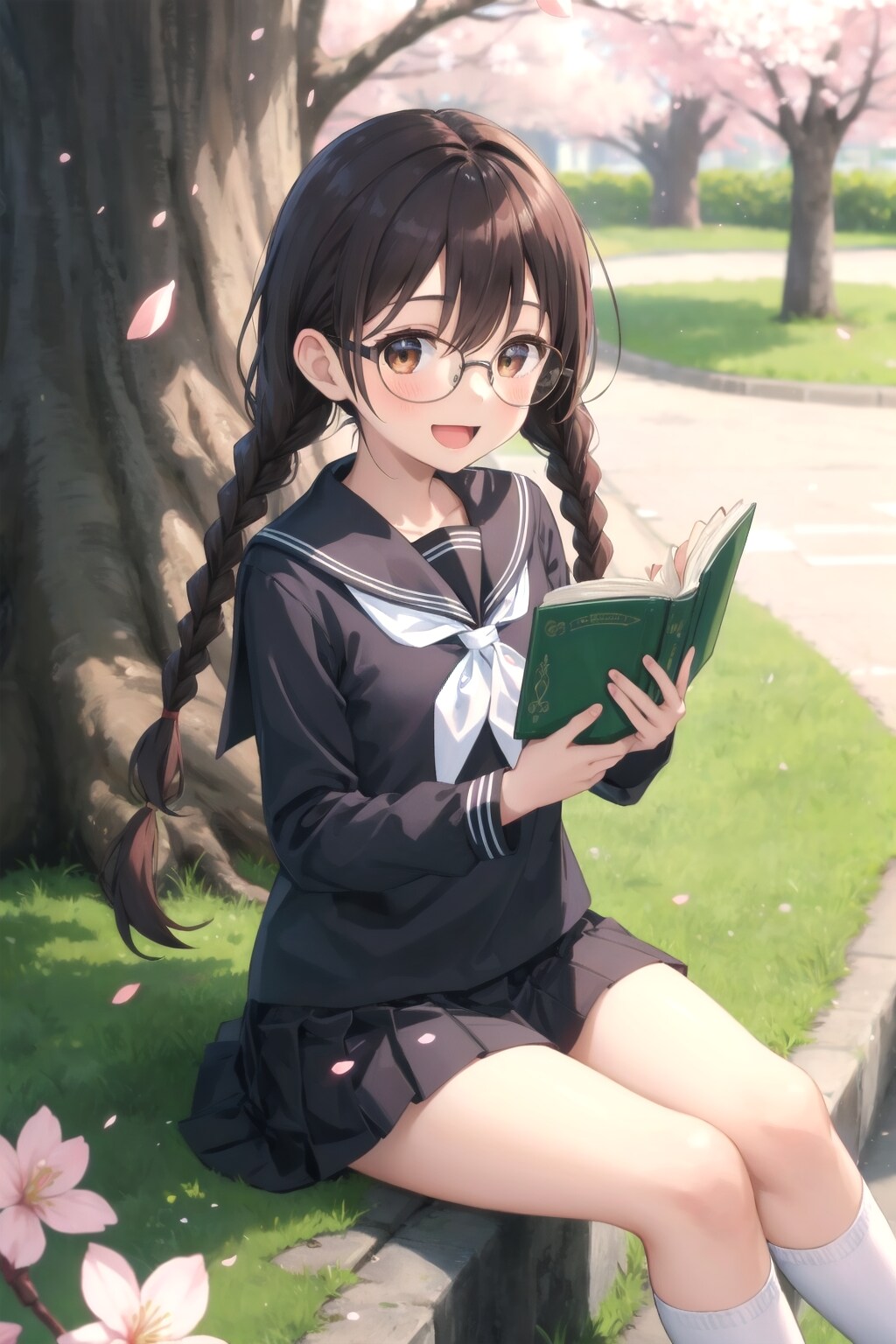 お花見しながらの読書はいかがですか？