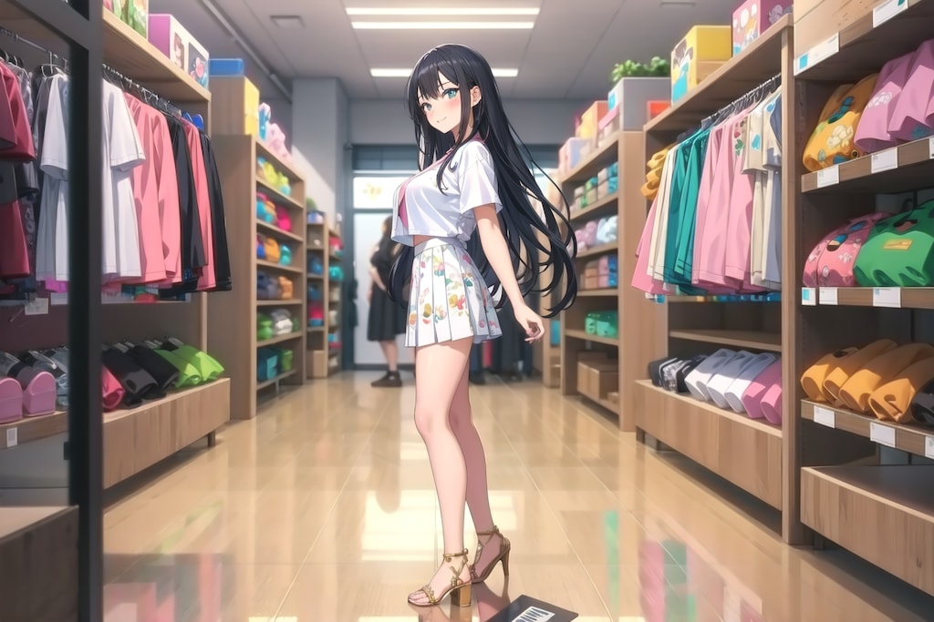 服を買いに来ました