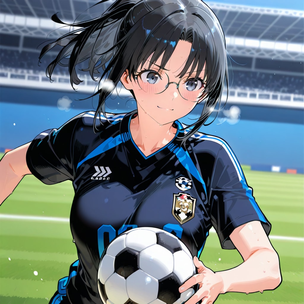 サッカーもできちゃう楓ちゃん