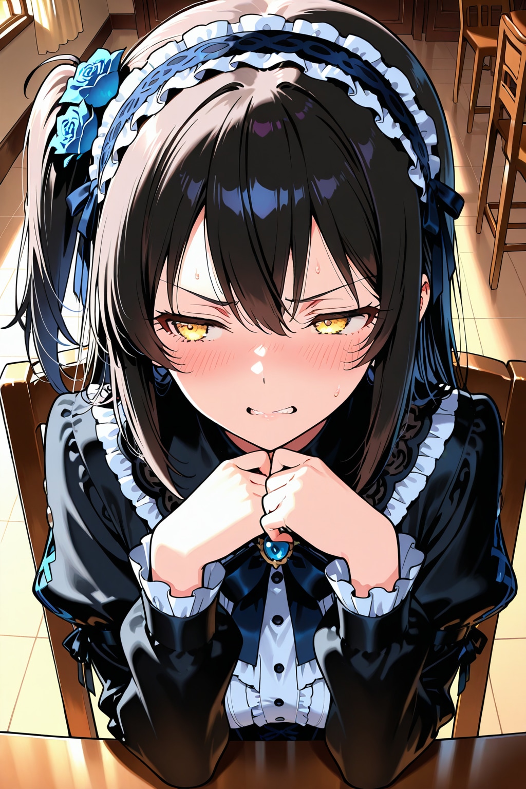 ゴスロリを　無理やり着せられ　嫌な顔(字余り) | の人気AIイラスト・グラビア