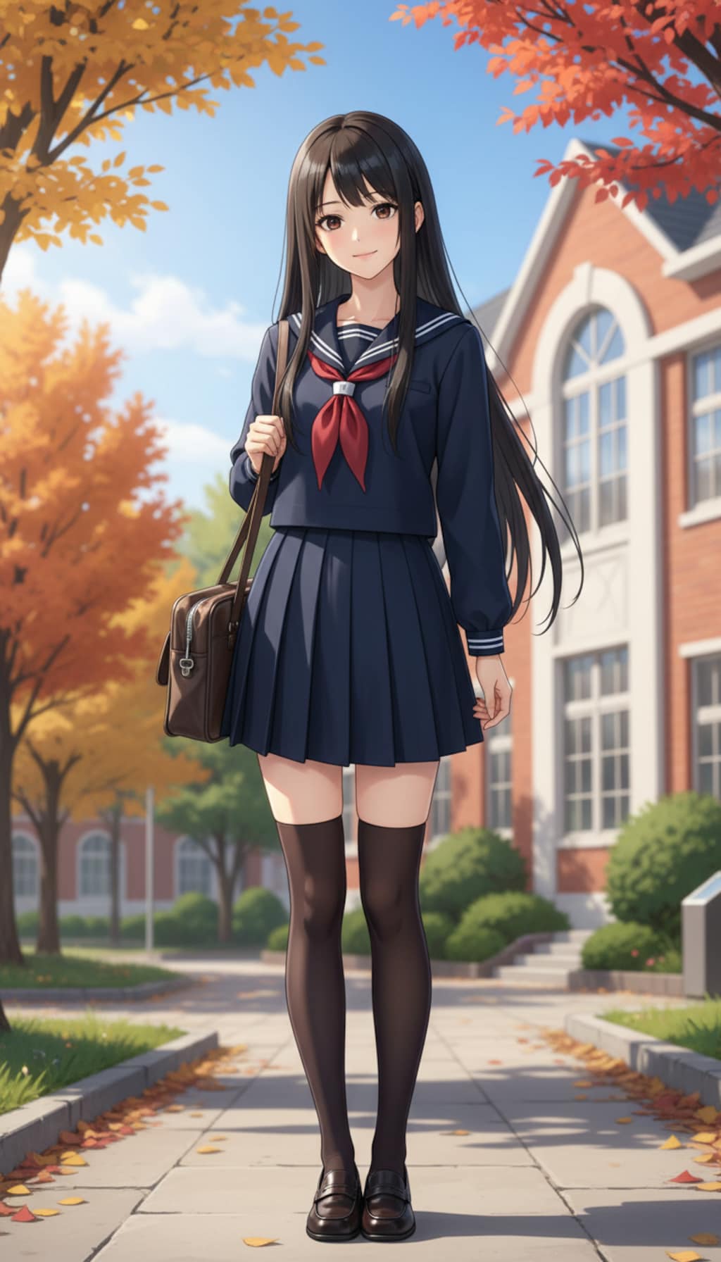 髪の長い女子高生