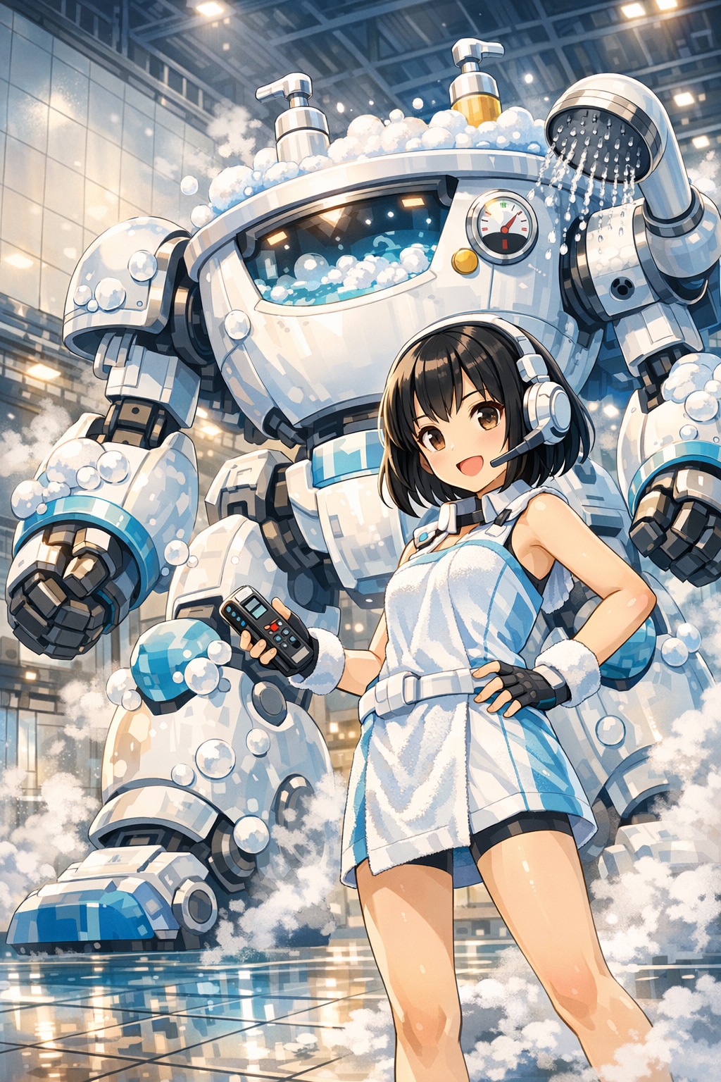 オフロボとパイロットの女の子