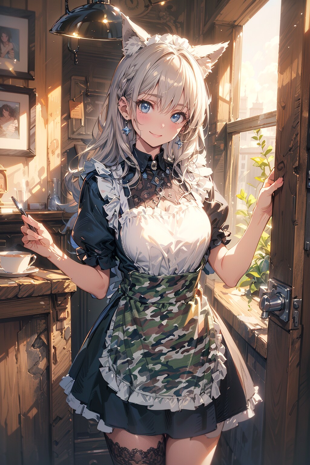 カモフラ 狼耳 ボクっ娘メイド🐺✨