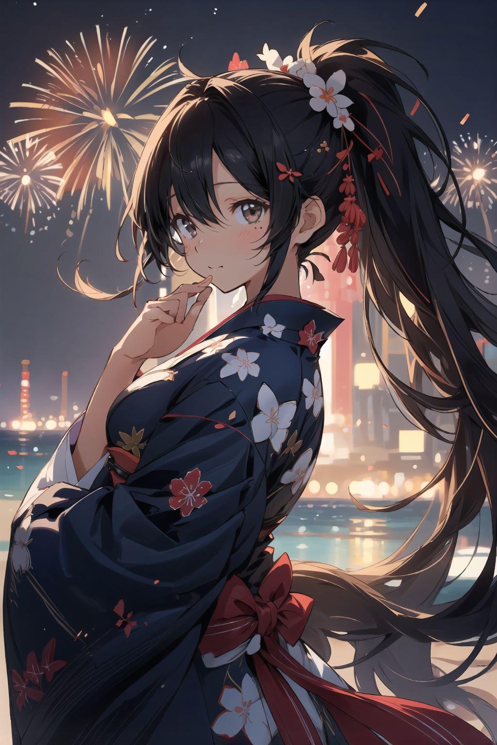 花火大会を君と | の人気AIイラスト・グラビア