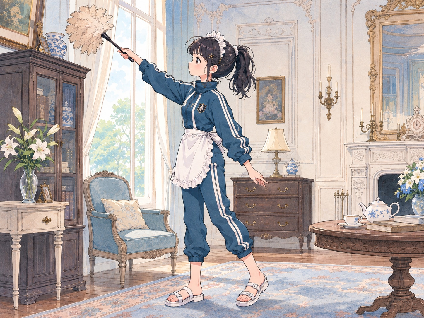 メイド48 | の人気AIイラスト・グラビア