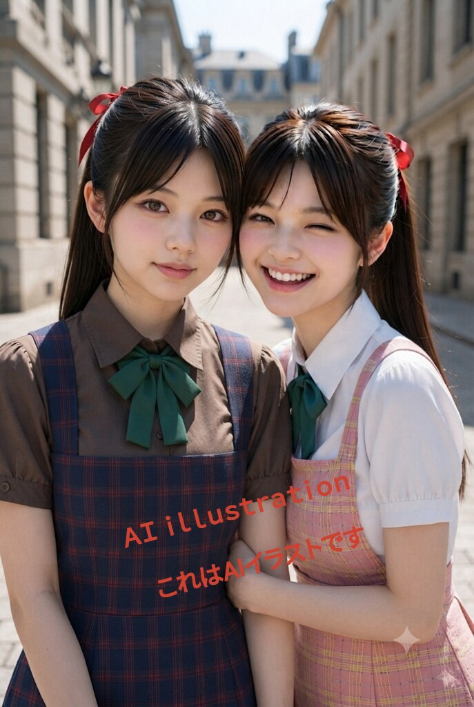 ポニティアガールズの照井京子と緒方真希子（架空の人物） | の人気AIイラスト・グラビア