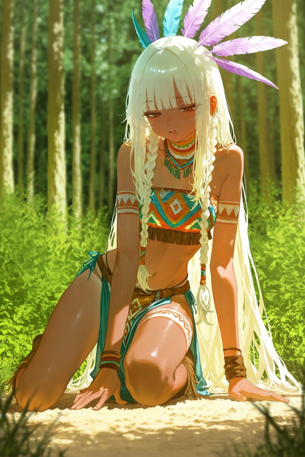 部族の女の子
