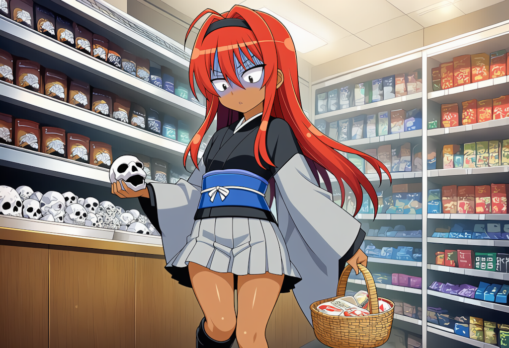 恐ろしいものも売っているスーパーに来てしまった月羽