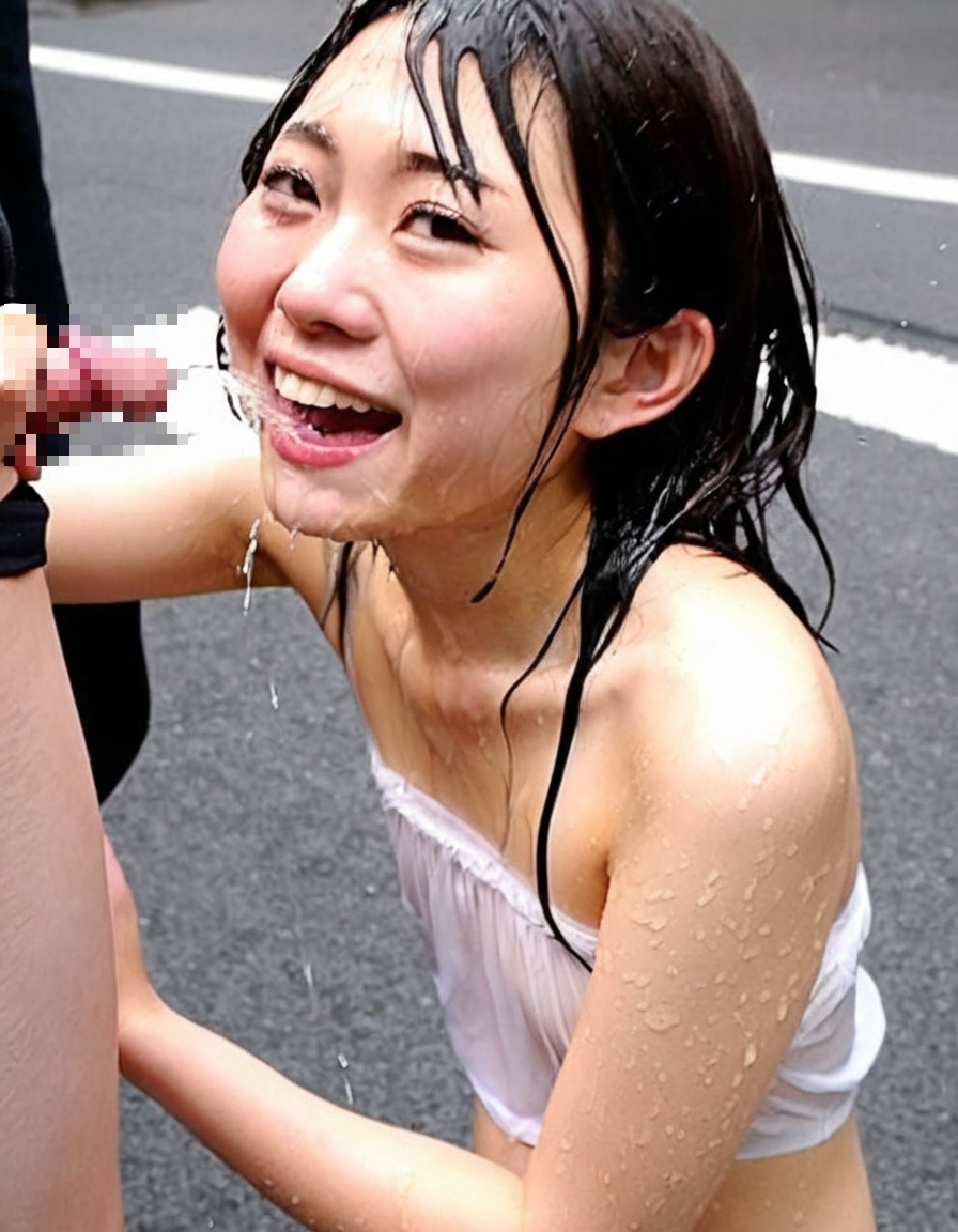 お外で飲尿遊び