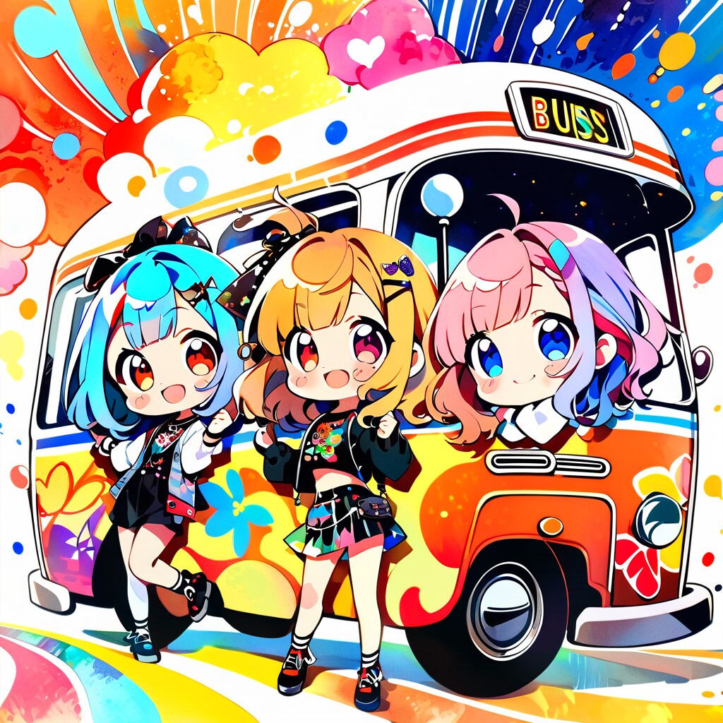 仲良しちゃんとバス